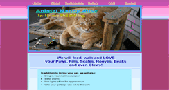 Desktop Screenshot of animalnannyruss.com