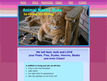 Tablet Screenshot of animalnannyruss.com